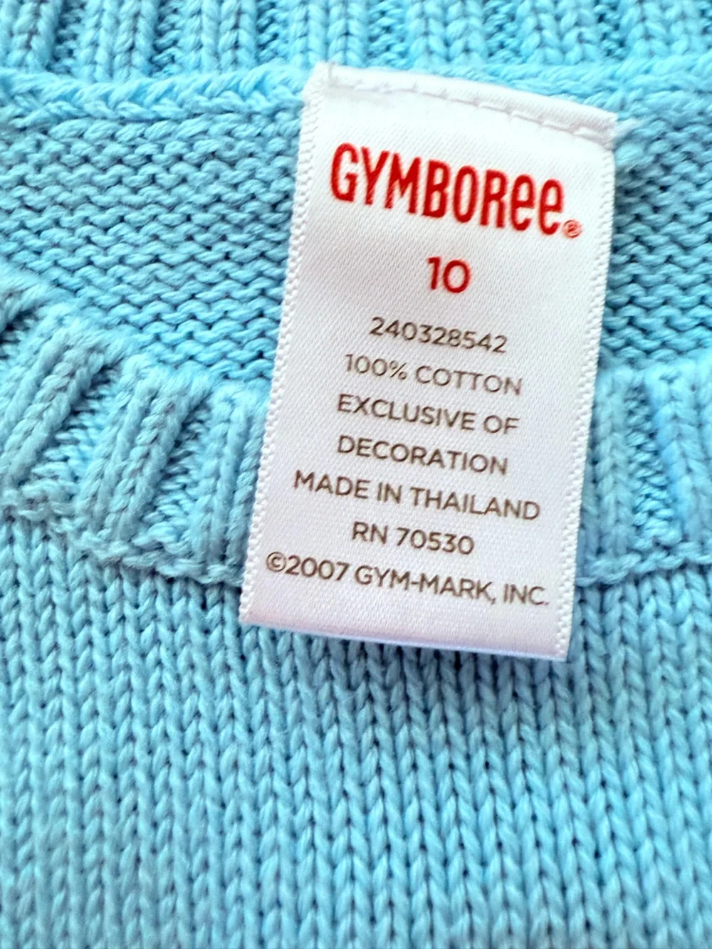 Gymboree girls size 10 blue cupcake puff sleeve sweater
